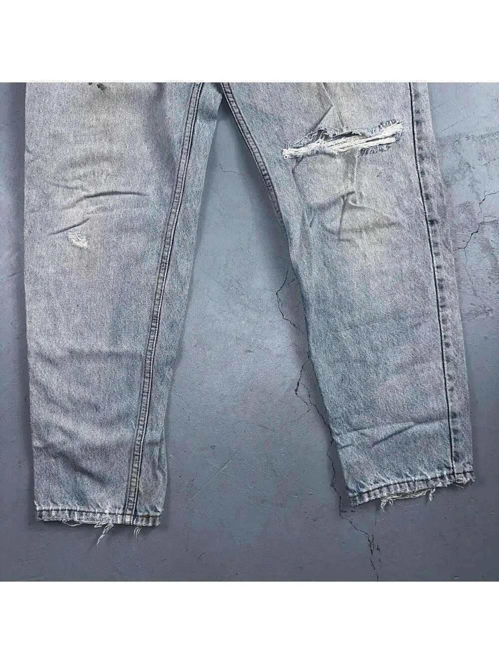 Levis 550 Vintage 90s USA Orange Tab Relaxed Blue Ligh Wash Jeans 36x32 Ac 33x30